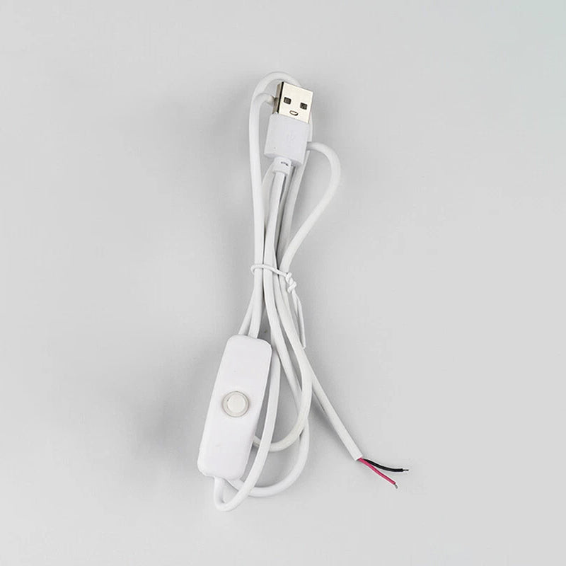 كيبل USB بطول 1.5 متر مع زر تشغيل/إيقاف