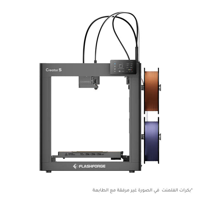 طابعة Flashforge Creator 5 ثلاثية الأبعاد متعددة الألوان، أربعة رؤوس طباعة مستقلة