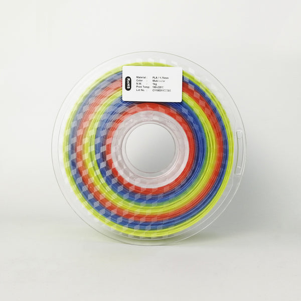 فلمنت قوس قزح -  PLA Rainbow Hello3D Filament